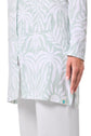 Women's Cabana Long Zip-Up Hoodie | Misty Aqua American Palm