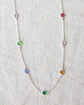 Silver Pop of Color Necklace
