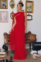 Amoris T730 One Shoulder Chiffon Formal Gown