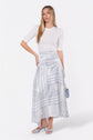 Aviana Skirt (White/Blue)