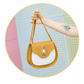 New Cute Bags for Women Fashionable Pu Leather Shoulder Bag,Handbag Phone Purse and small Shell Crossbody Ladies Bag