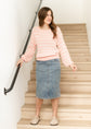 Sandra Classic Wash Midi Denim Skirt