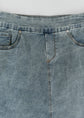 Sandra Classic Wash Midi Denim Skirt